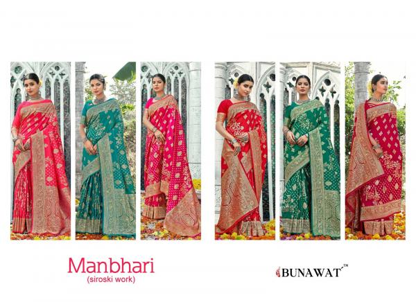 Bunawat Manbhari Heavy Banarasi Silk Saree Collection